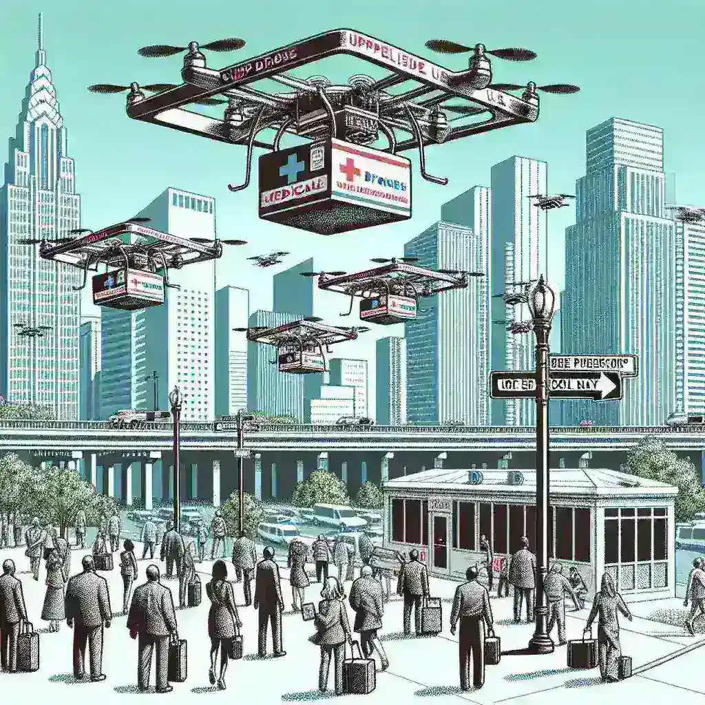 US Cities Test Curbside Drone Landing Pads for Emergency Medical Payloads