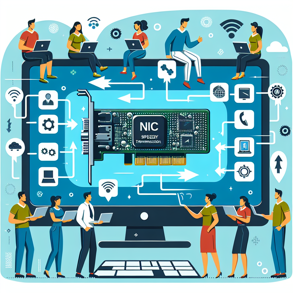 What are the advantages of using a network interface card (NIC)?