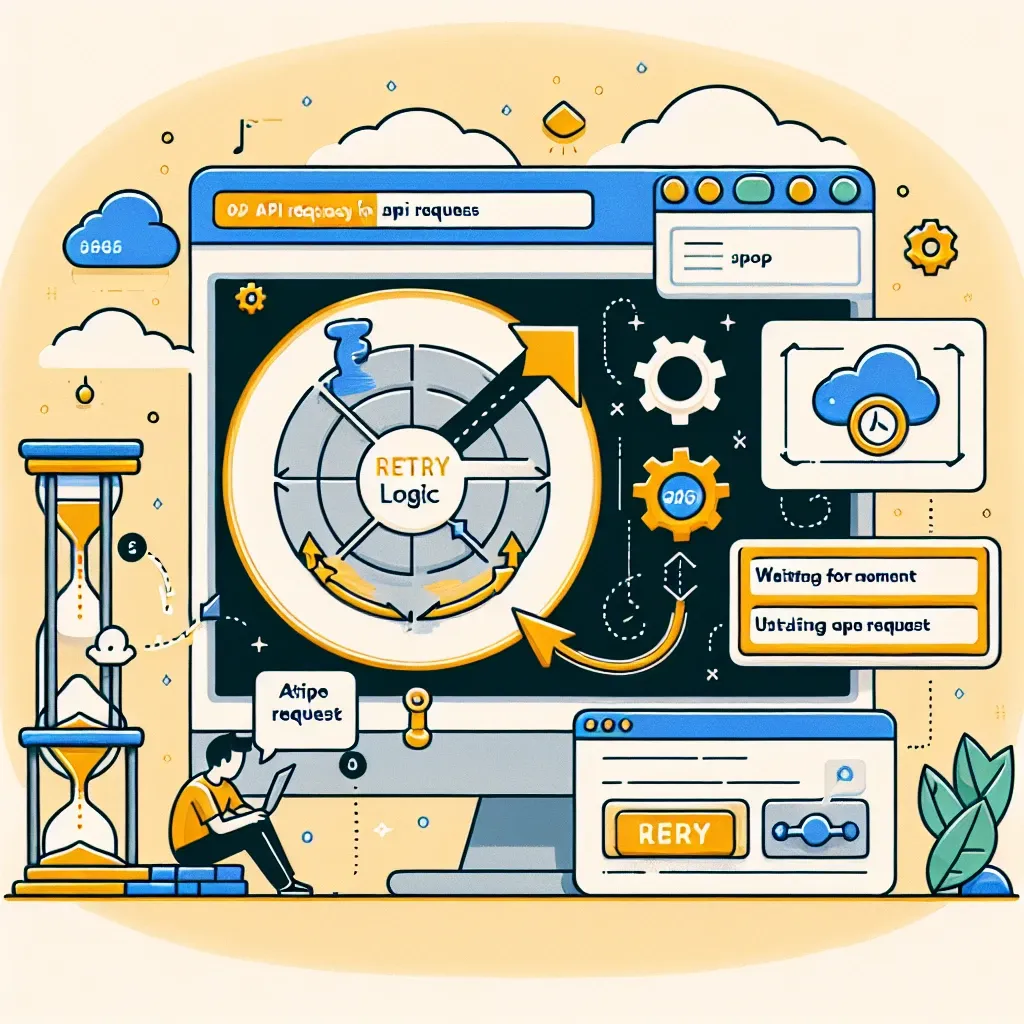 "Code snippet demonstrating retry logic in API requests for web scraping, illustrating effective error handling and improved data retrieval strategies."